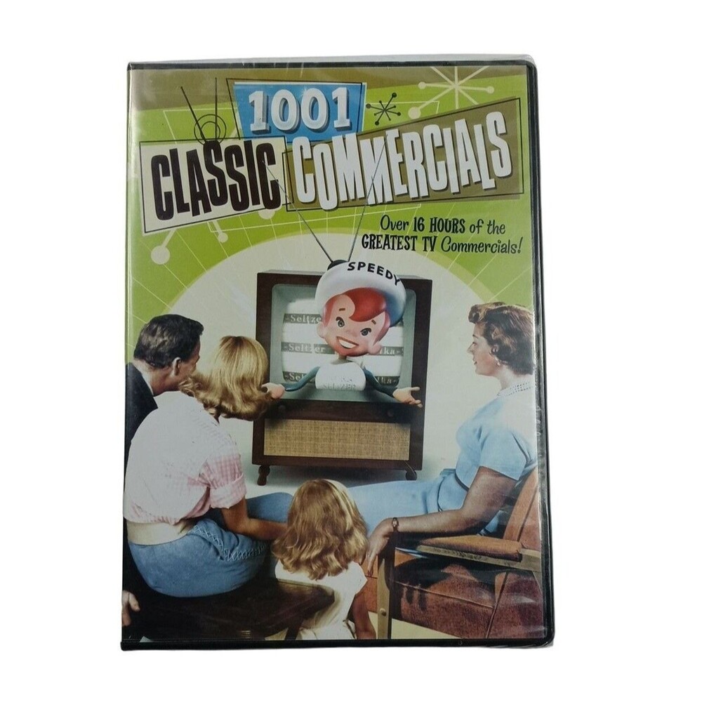 1001 Classic Commercials DVD New Sealed 2009 16 Hours 3 Disc Set